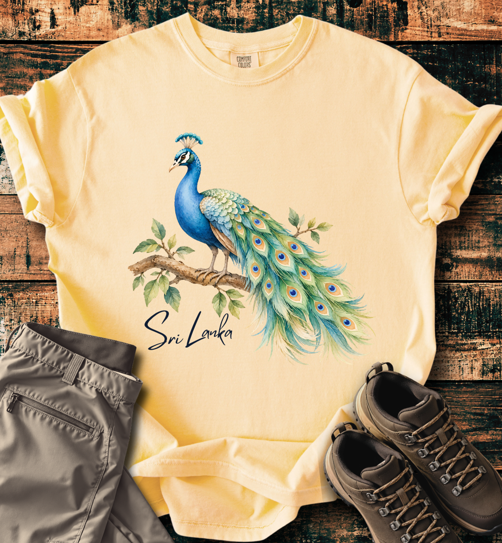 Sri Lanka Peacock Pride T-shirt