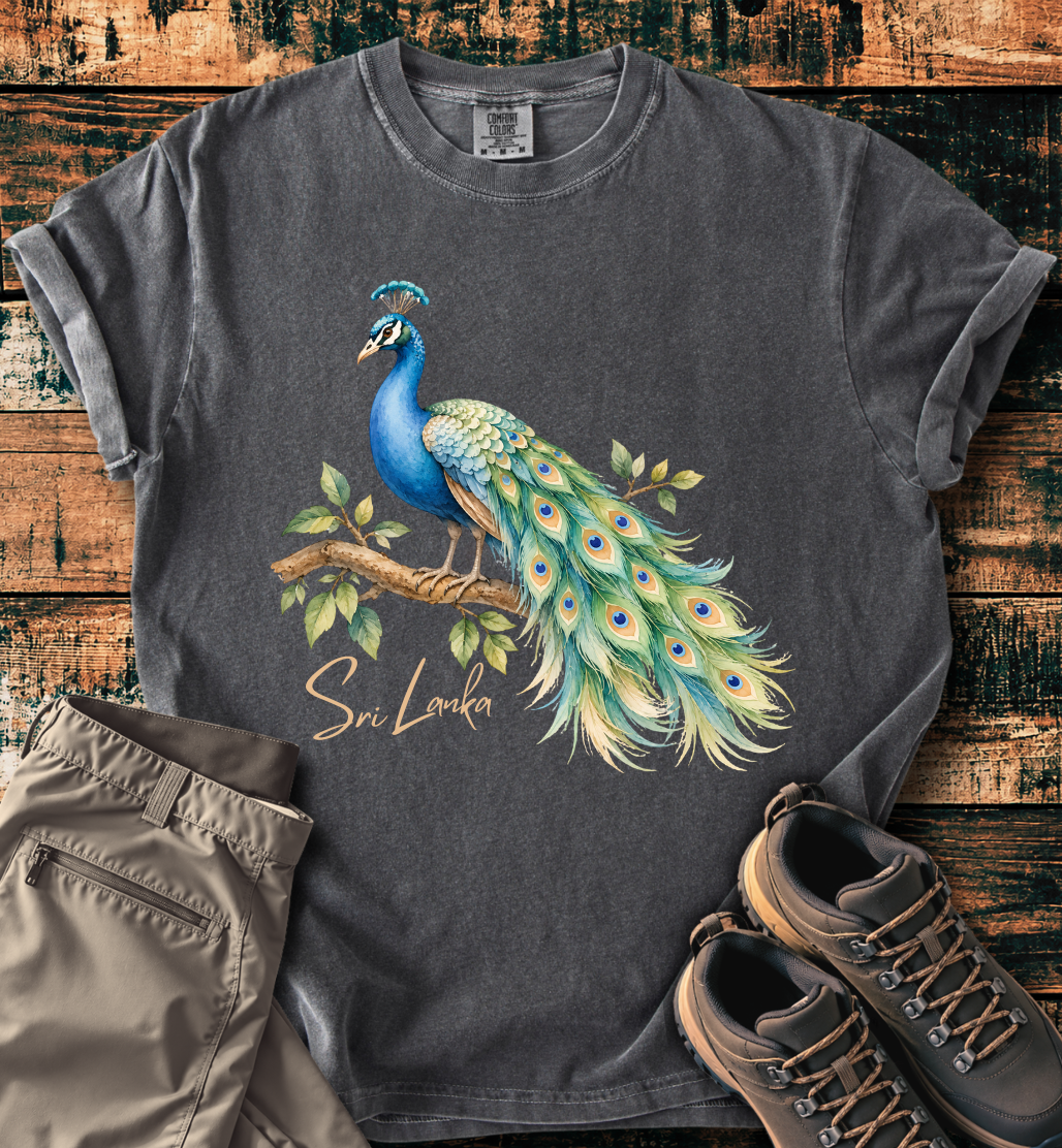Sri Lanka Peacock Pride T-shirt