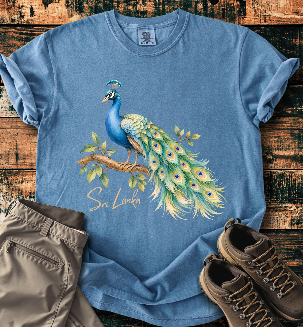 Sri Lanka Peacock Pride T-shirt