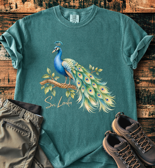 Sri Lanka Peacock Pride T-shirt