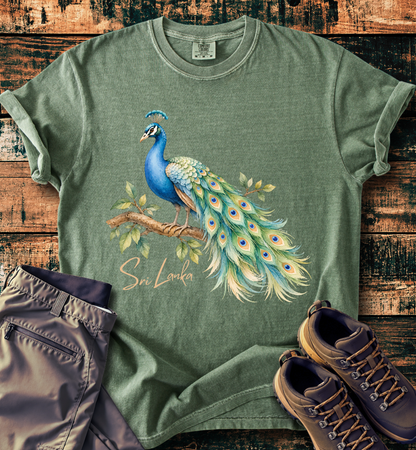 Sri Lanka Peacock Pride T-shirt