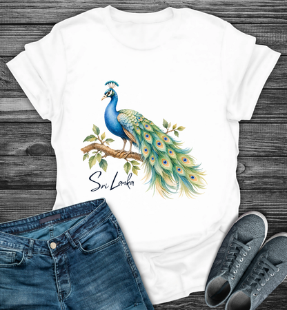 Sri Lanka Peacock Pride Softstyle T-Shirt