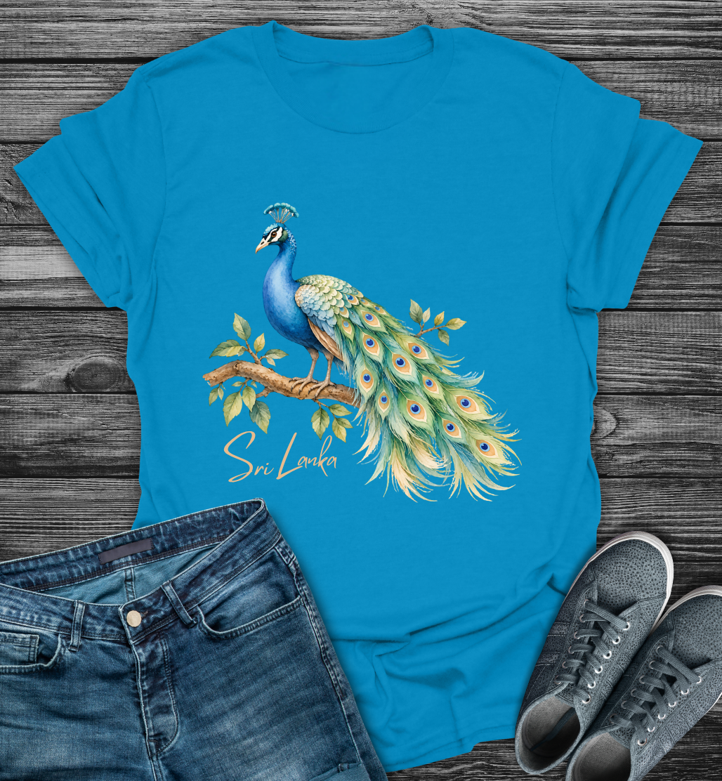 Sri Lanka Peacock Pride Softstyle T-Shirt