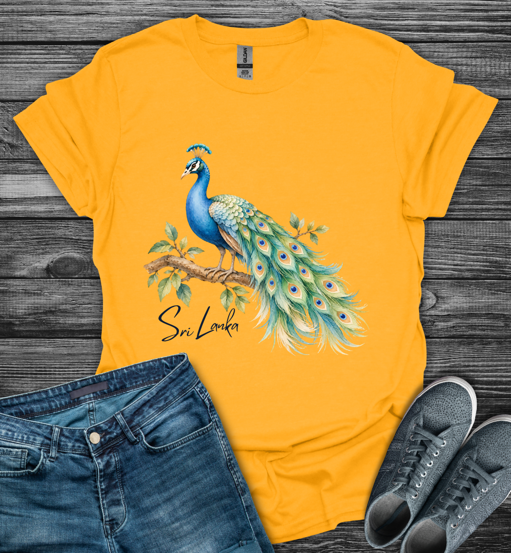 Sri Lanka Peacock Pride Softstyle T-Shirt