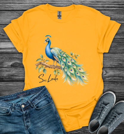 Sri Lanka Peacock Pride Softstyle T-Shirt