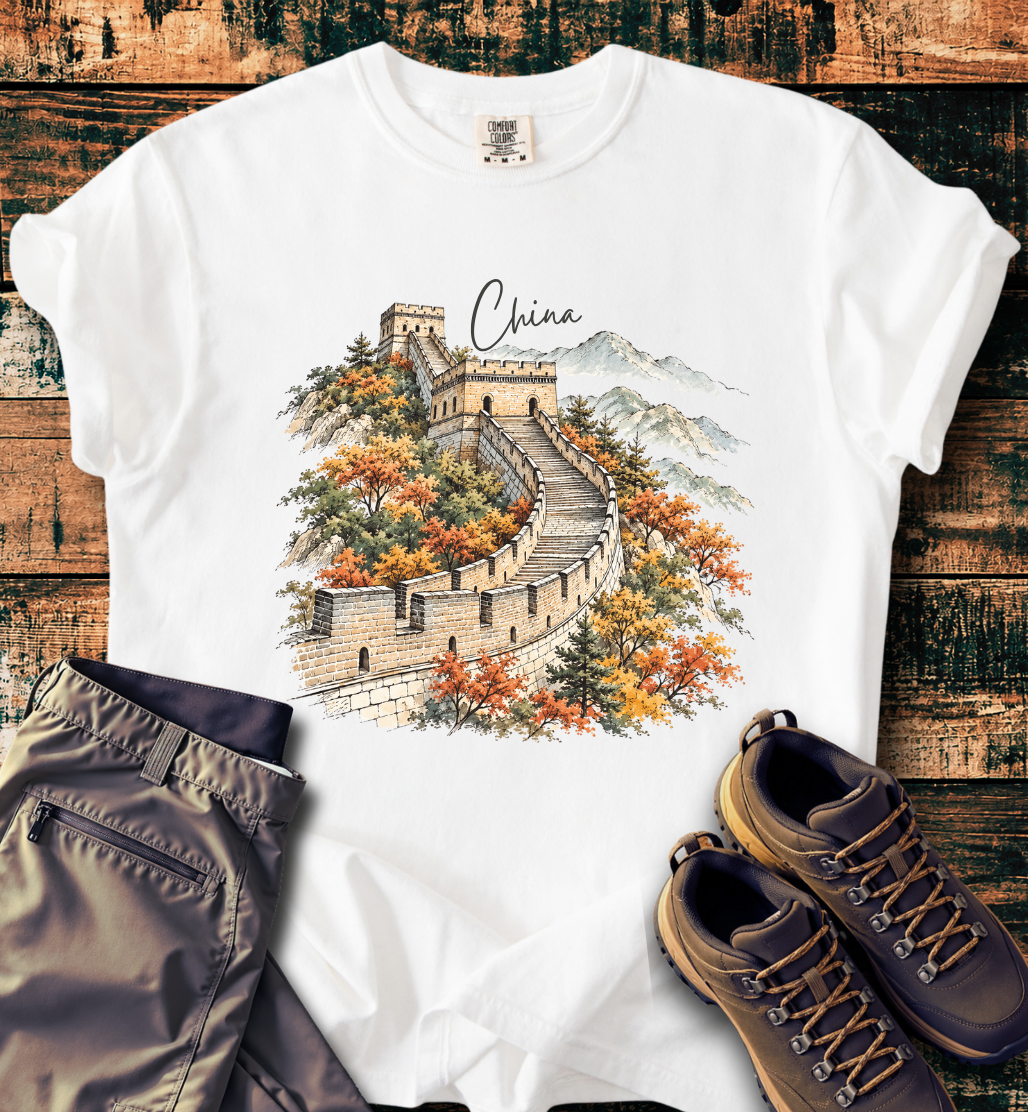 Great Wall of China Scenic T-Shirt