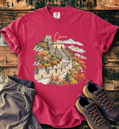 Great Wall of China Scenic T-Shirt