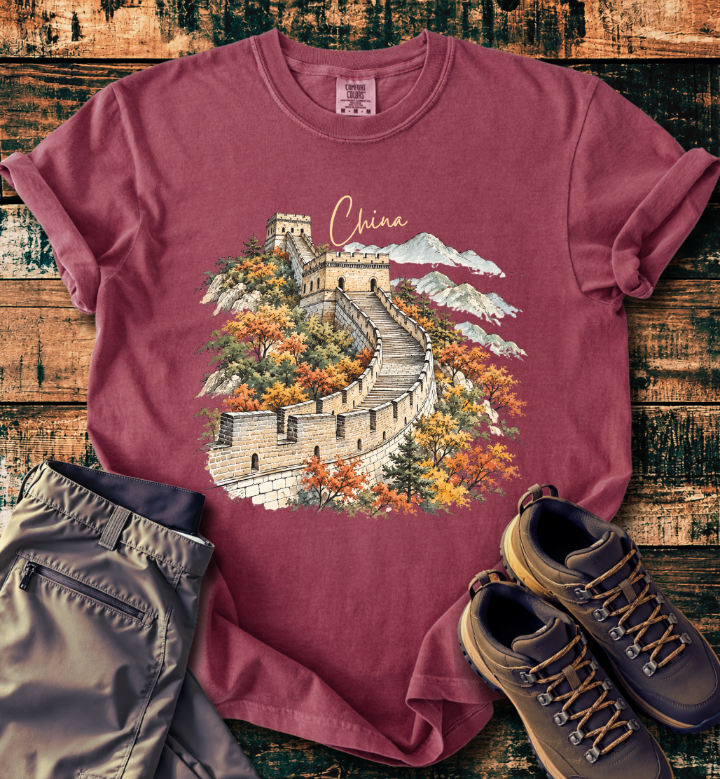 Great Wall of China Scenic T-Shirt