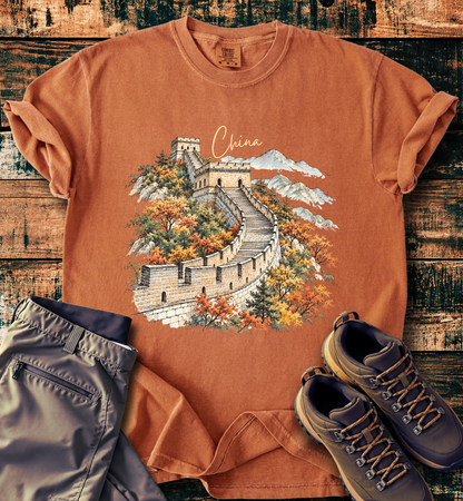 Great Wall of China Scenic T-Shirt