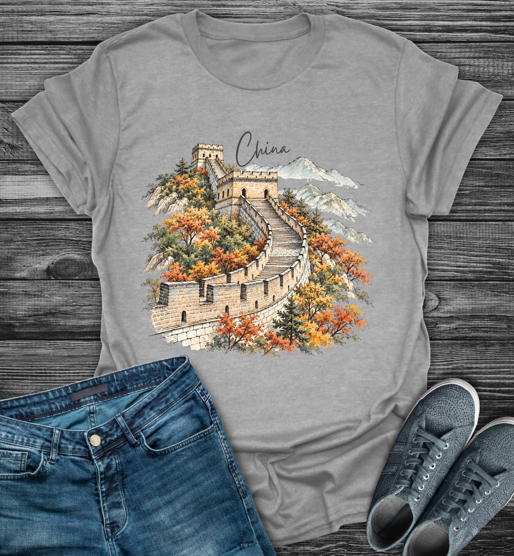 Great Wall of China Scenic Softstyle T-Shirt