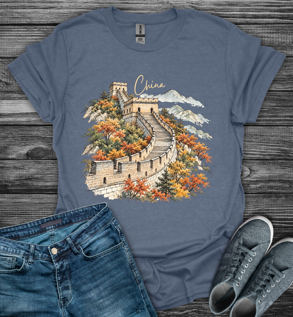 Great Wall of China Scenic Softstyle T-Shirt