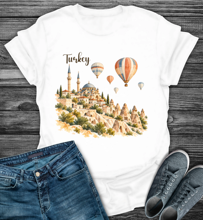 Turkey Hot Air Balloon Softstyle T-Shirt