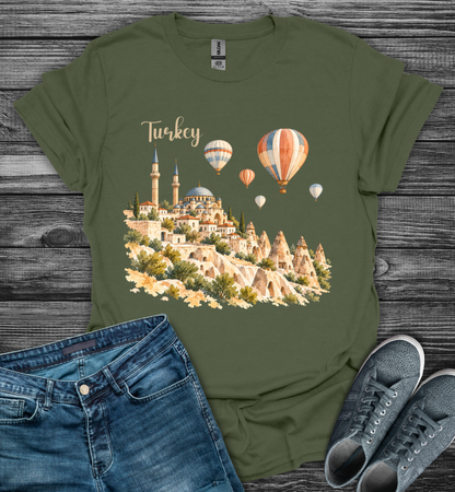 Turkey Hot Air Balloon Softstyle T-Shirt
