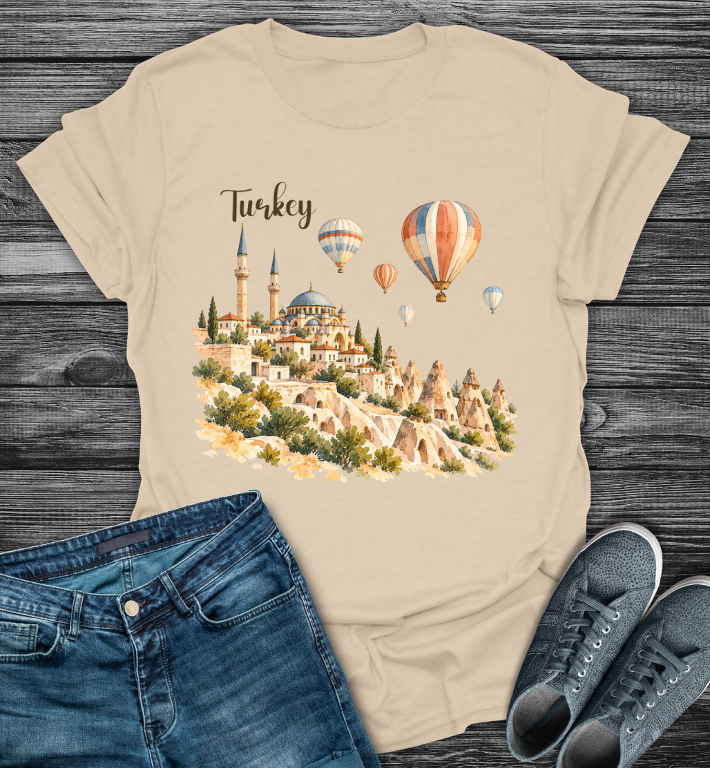Turkey Hot Air Balloon Softstyle T-Shirt