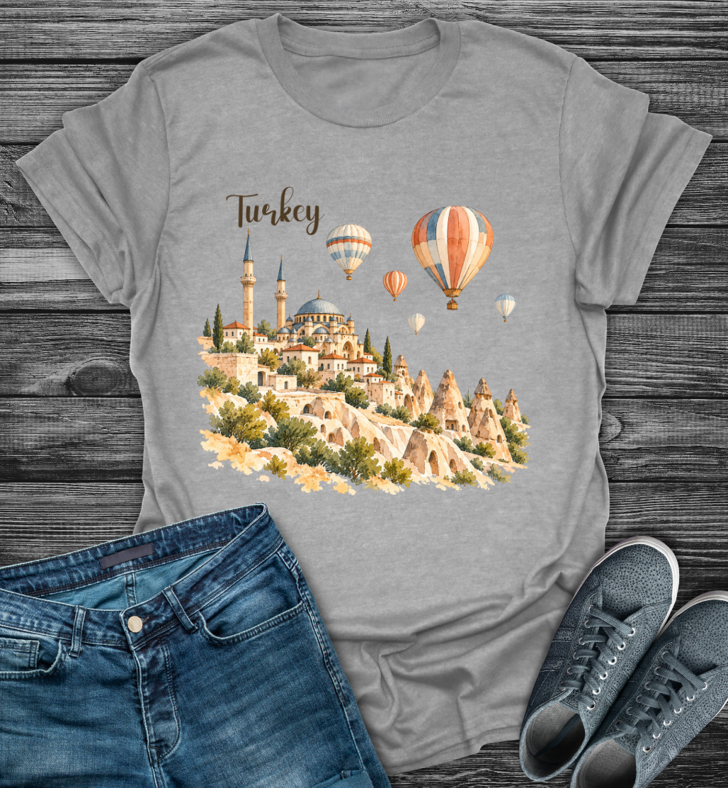 Turkey Hot Air Balloon Softstyle T-Shirt