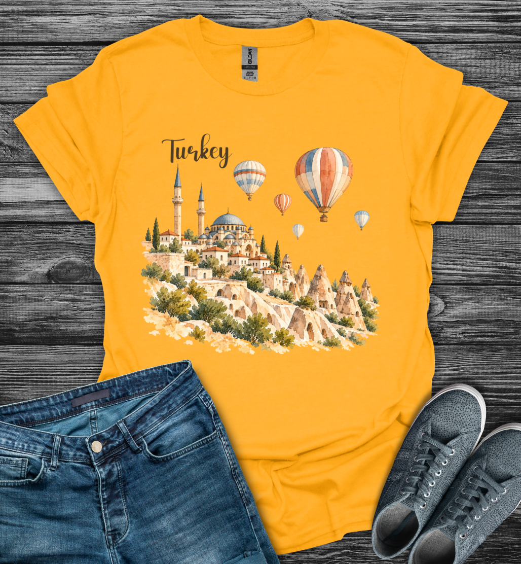 Turkey Hot Air Balloon Softstyle T-Shirt