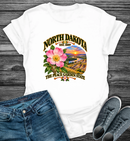 North Dakota - The Peach Garden State Softstyle T-Shirt