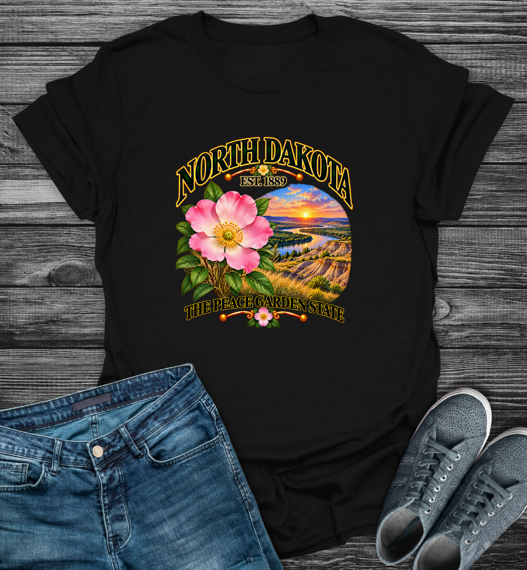 North Dakota - The Peach Garden State Softstyle T-Shirt