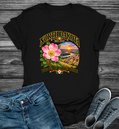 North Dakota - The Peach Garden State Softstyle T-Shirt