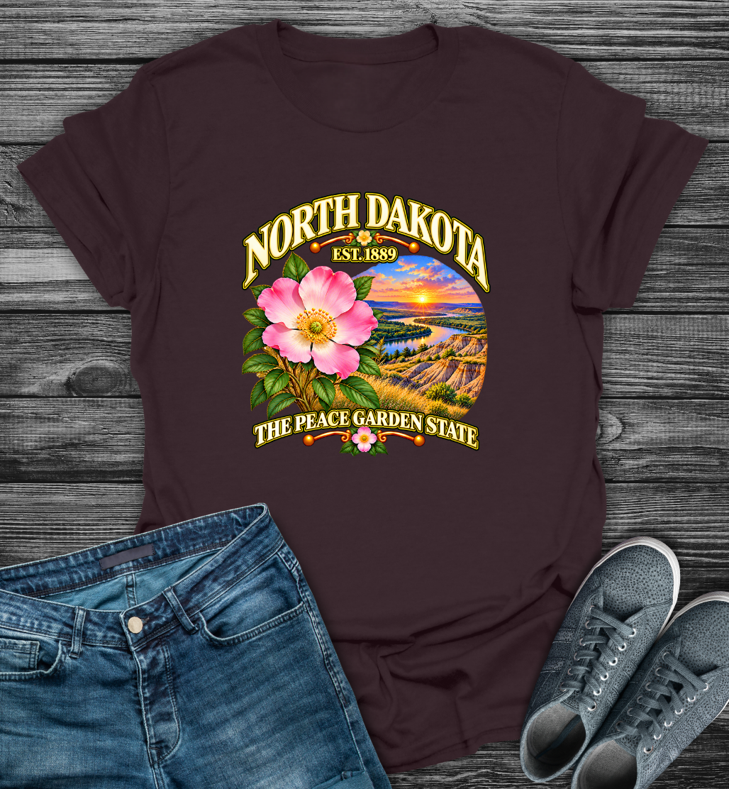 North Dakota - The Peach Garden State Softstyle T-Shirt