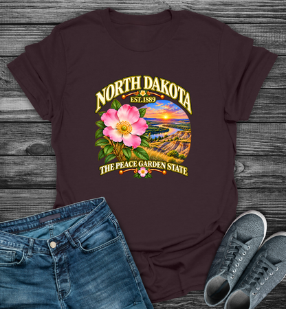 North Dakota - The Peach Garden State Softstyle T-Shirt