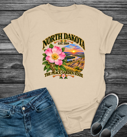 North Dakota - The Peach Garden State Softstyle T-Shirt