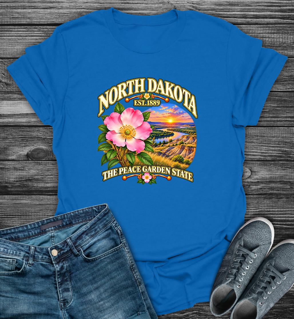 North Dakota - The Peach Garden State Softstyle T-Shirt
