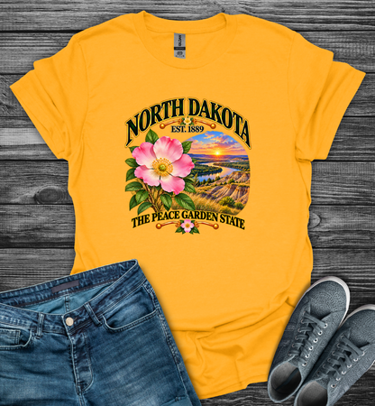North Dakota - The Peach Garden State Softstyle T-Shirt