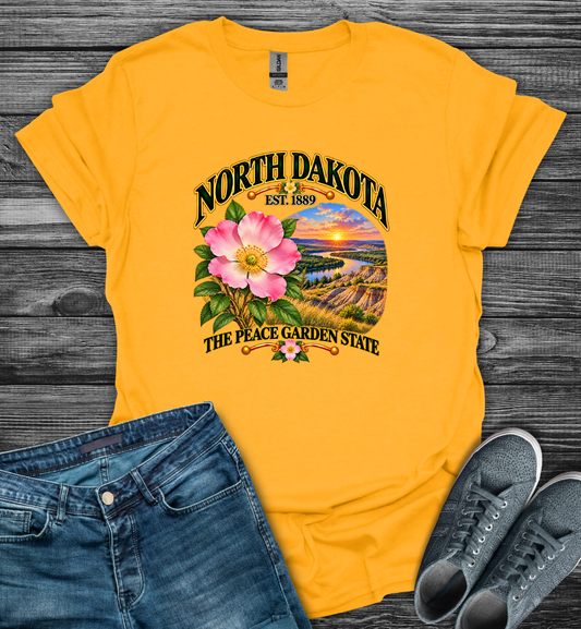 North Dakota - The Peach Garden State Softstyle T-Shirt