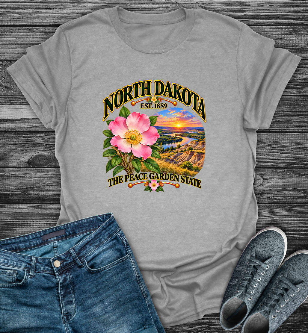 North Dakota - The Peach Garden State Softstyle T-Shirt