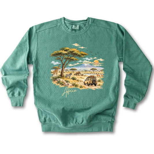 Africa Safari Scene Sweatshirt