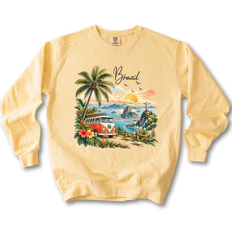 Brazil Vintage VW Camper Van Sweatshirt