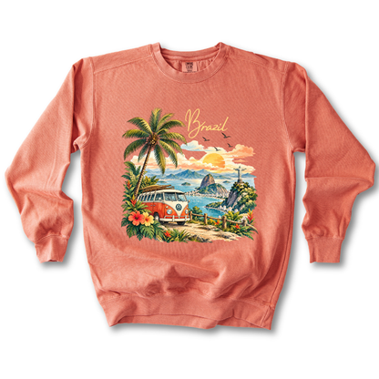 Brazil Vintage VW Camper Van Sweatshirt
