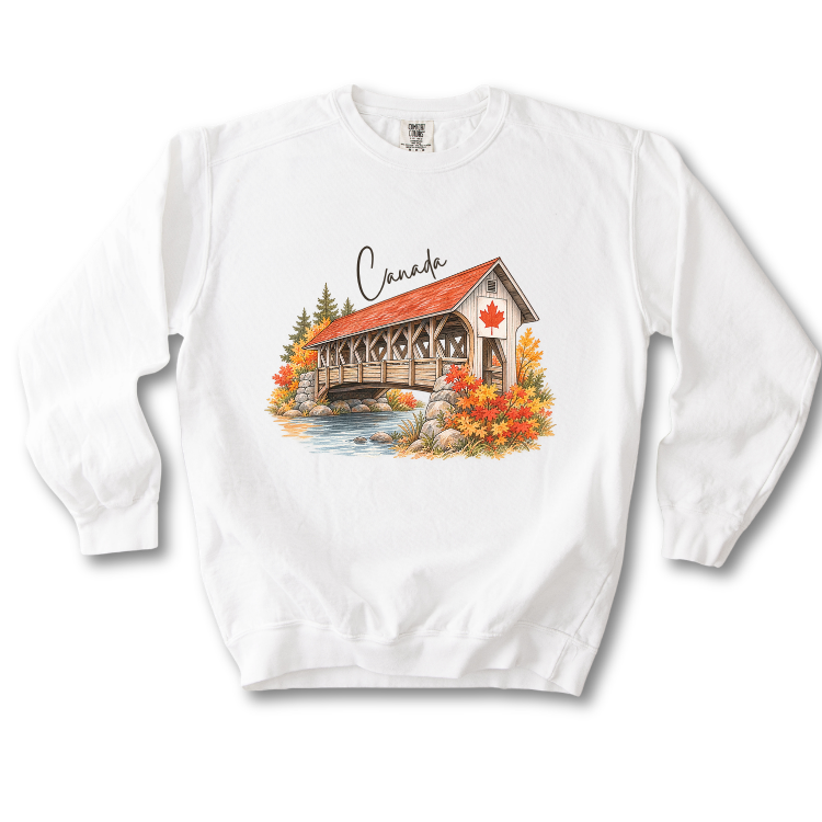 Canada Autumn Maple Leaf Scenic Sweatshirt