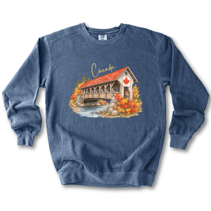 Canada Autumn Maple Leaf Scenic Sweatshirt