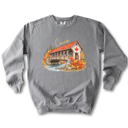 Canada Autumn Maple Leaf Scenic Sweatshirt
