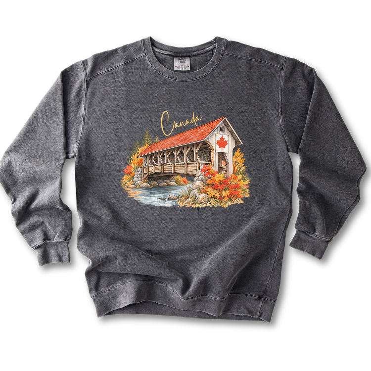 Canada Autumn Maple Leaf Scenic Sweatshirt