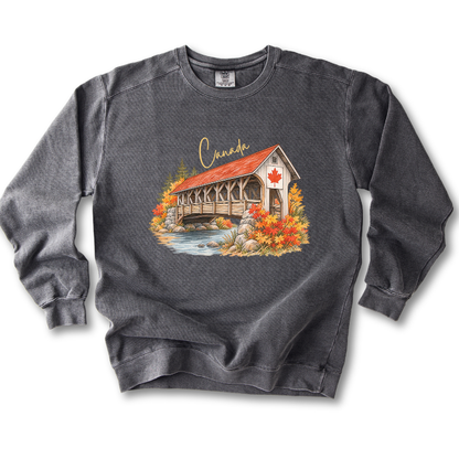 Canada Autumn Maple Leaf Scenic Sweatshirt
