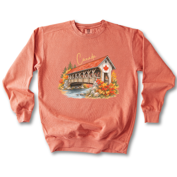 Canada Autumn Maple Leaf Scenic Sweatshirt