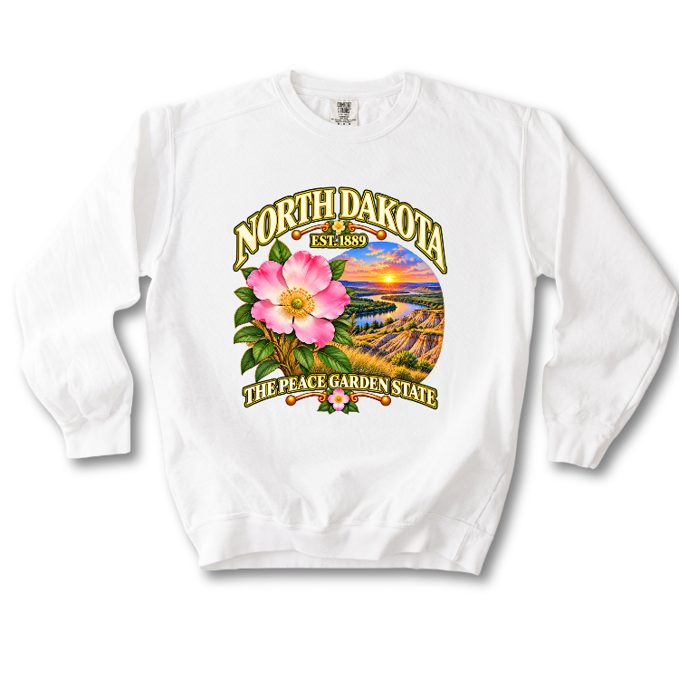 North Dakota - The Peach Garden State Sweatshirt