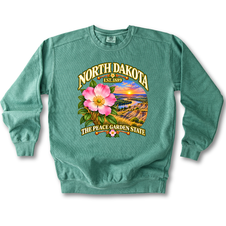 North Dakota - The Peach Garden State Sweatshirt