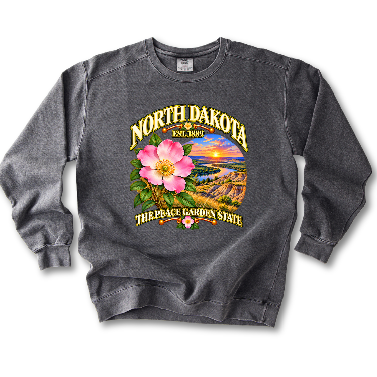North Dakota - The Peach Garden State Sweatshirt