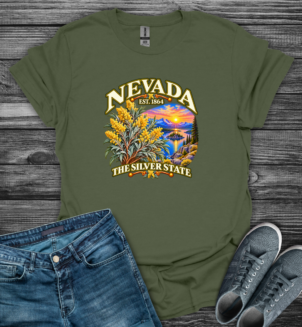 Nevada - The Silver State Softstyle T-Shirt