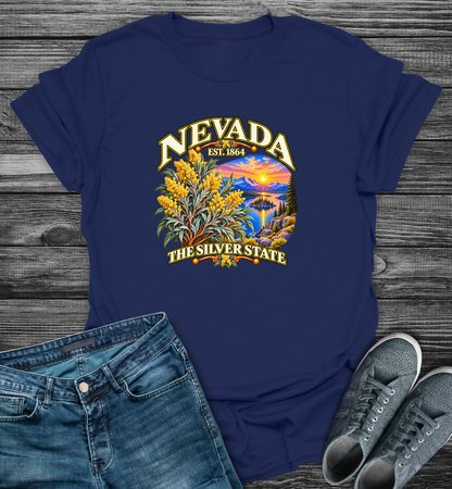 Nevada - The Silver State Softstyle T-Shirt
