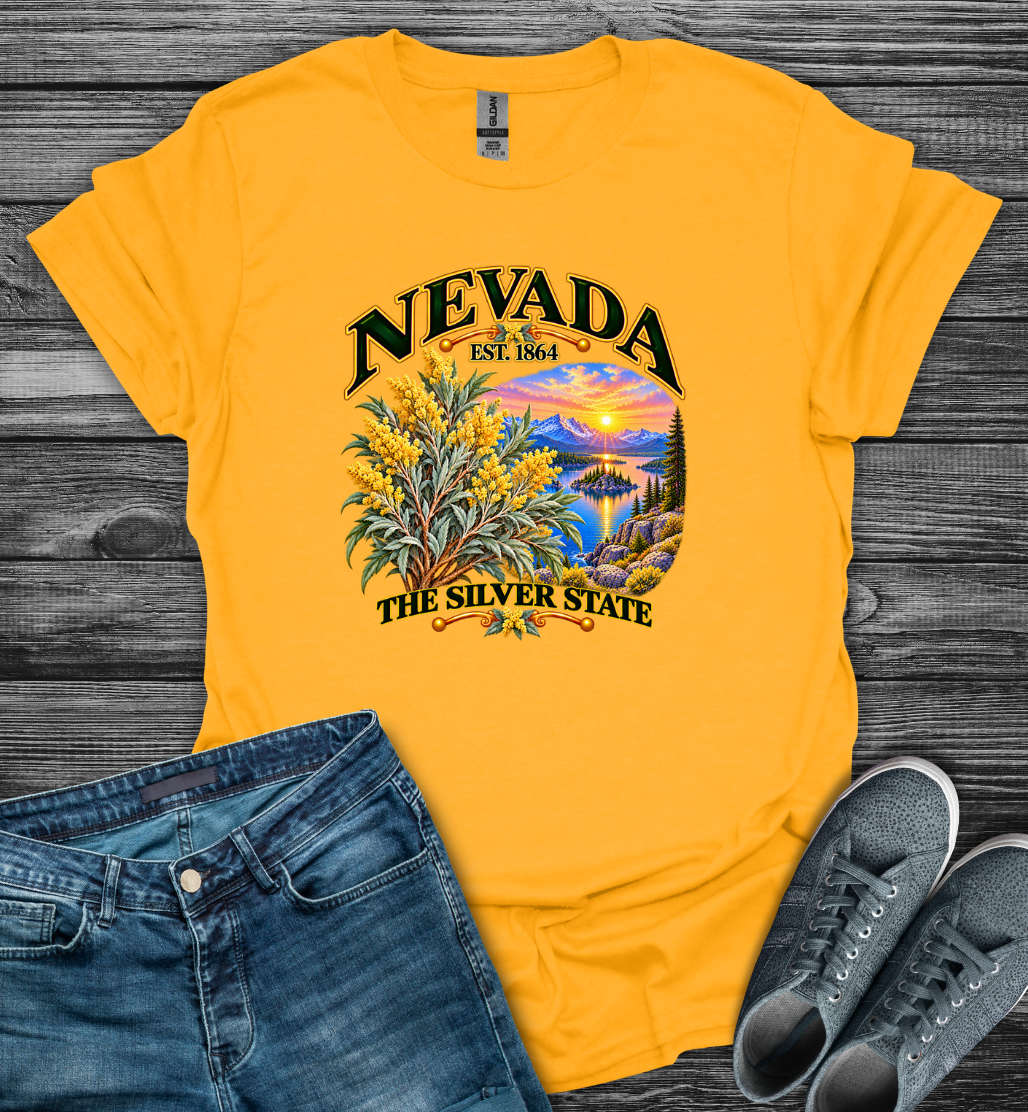 Nevada - The Silver State Softstyle T-Shirt