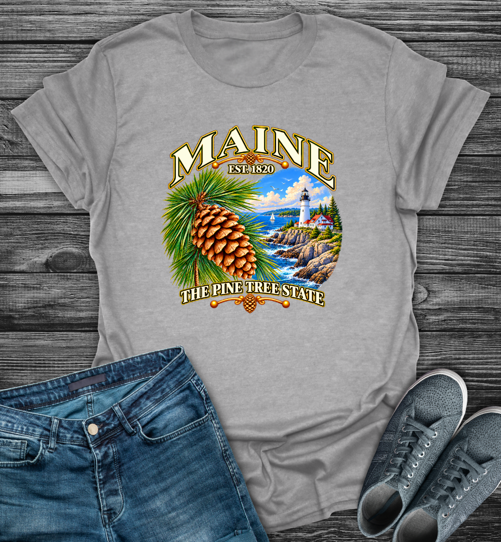 Maine - The Pine Tree State Softstyle T-Shirt