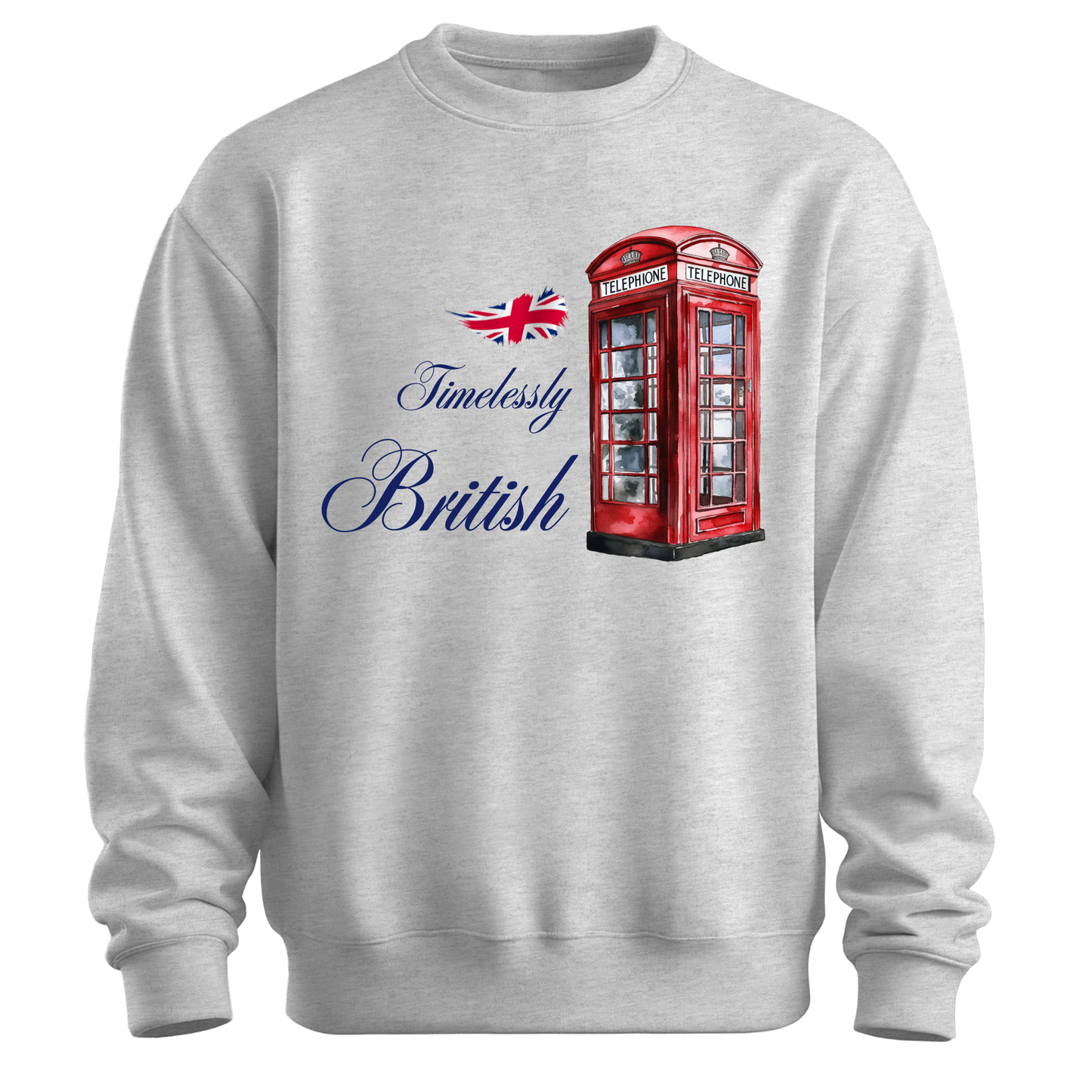 Timelessly British Red Phone Booth Unisex Sweatshirt