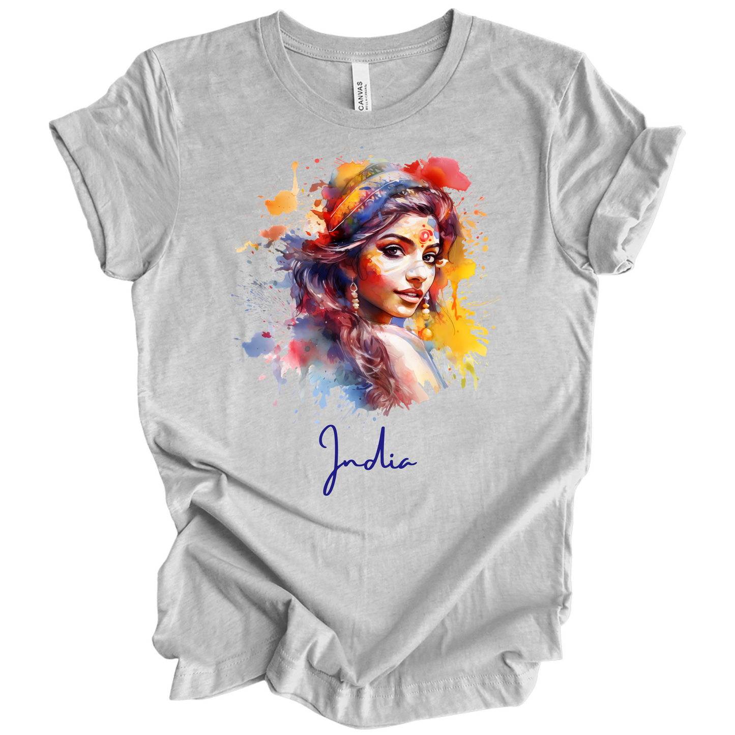 Holi Glow: Vibrant Beauty India Tee