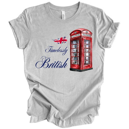 Timelessly British Red Phone Booth Unisex T-shirt