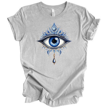 Mystic Gaze | Evil Eye Protection Tee – Boho Spiritual Streetwear